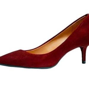 Michael Kors Women's Suede Kitten Heel